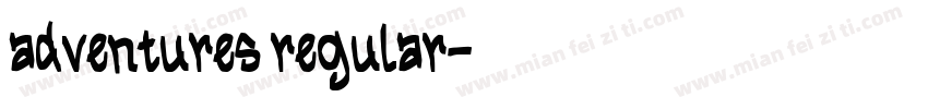 adventures regular字体转换